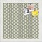 PinPix Custom Bulletin Board Yellow And Blue Waves Poster Board Has a Fabric Style Canvas Finish, Framed in Satin White Frame, by ArtToFrames (PinPix-321)